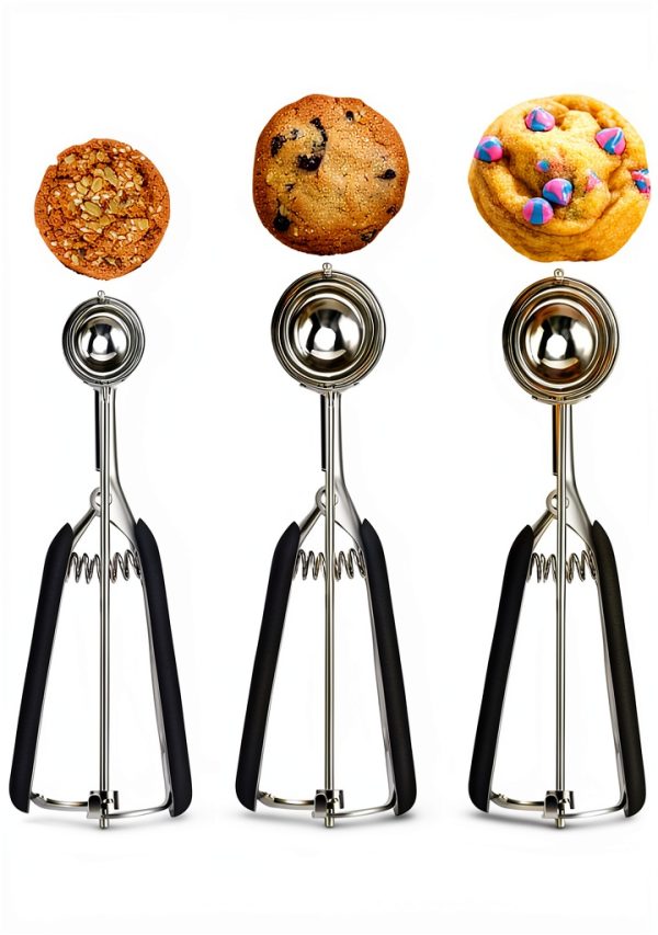 HOMURE H Cookie Scoops Stainless Steel Ergonomic Baking Set-1