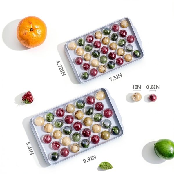 Optish Ice Cube Tray Round Balls Food Grade PP Dishwasher-3