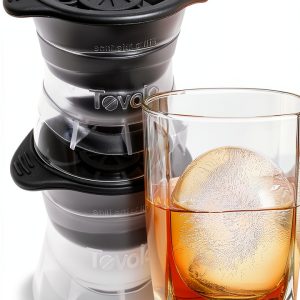 Tovolo Ice Ball Maker 2 Pack Leak Proof Stackable Whiskey-0