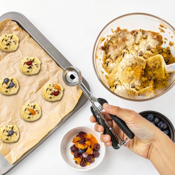 HOMURE H Cookie Scoops Stainless Steel Ergonomic Baking Set-4