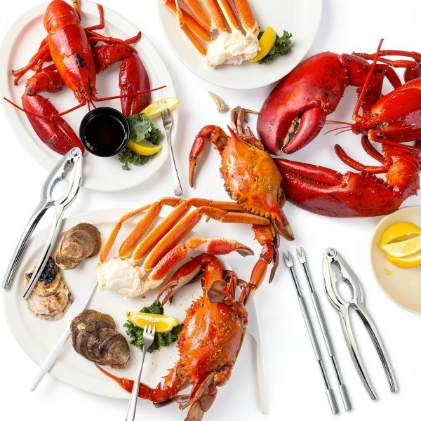 Nut Crackers HLARTNET Stainless Steel Seafood Tools Set-5