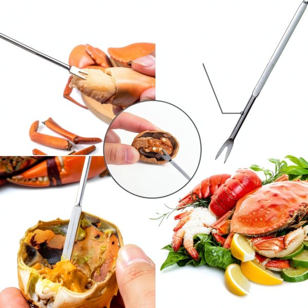 Hiware Seafood Tools Set Zinc Alloy Crackers Stainless Steel-4