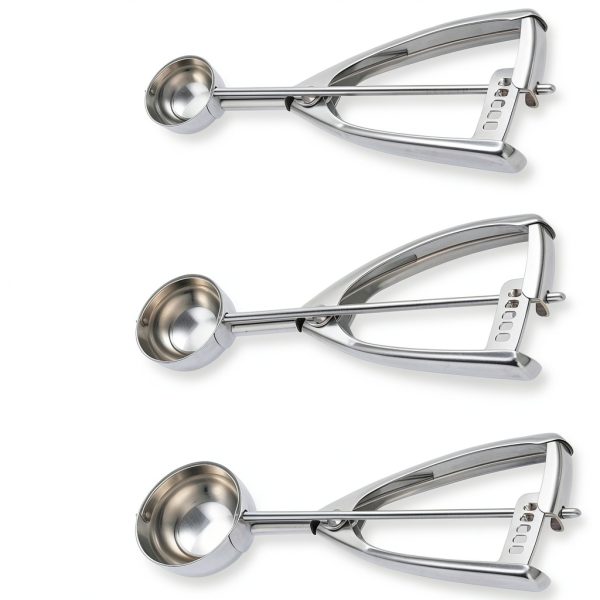 Waatone Stainless Steel Cookie Scoop Set Dishwasher Safe-1