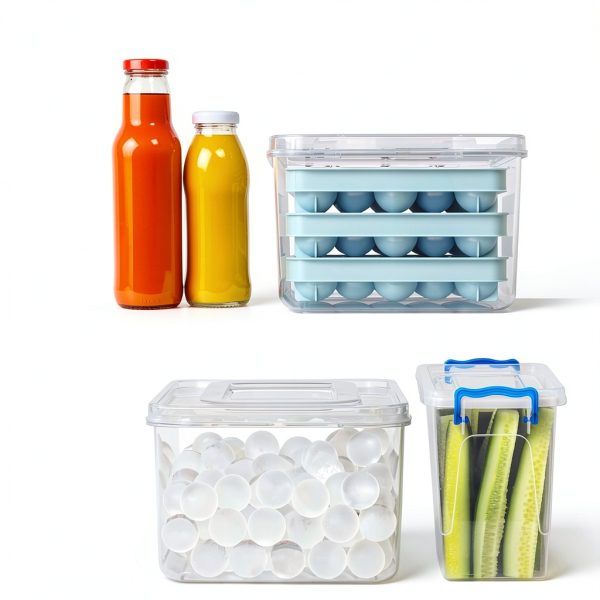 Optish Ice Cube Tray Round Balls Food Grade PP Dishwasher-6