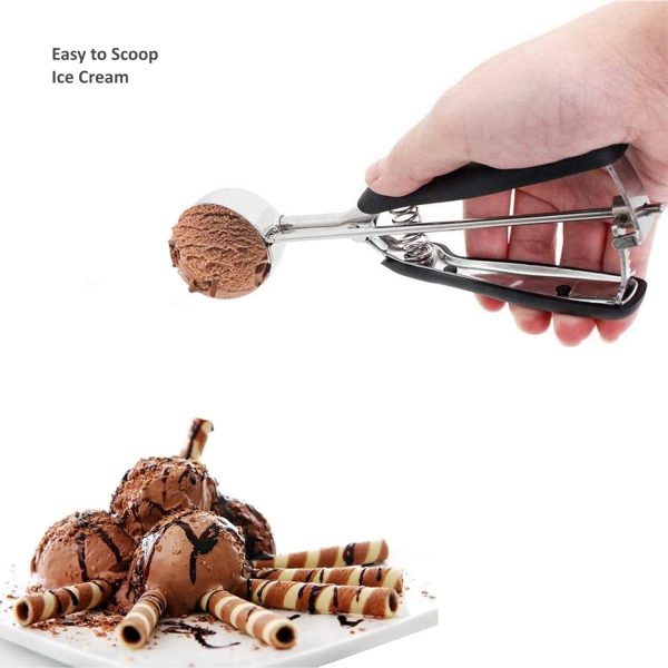 LLESCA Cookie Scoop Stainless Steel Trigger Release-7