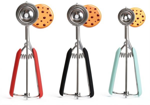 JUNADAEL J Cookie Scoops Stainless Steel Trigger Release Set-1