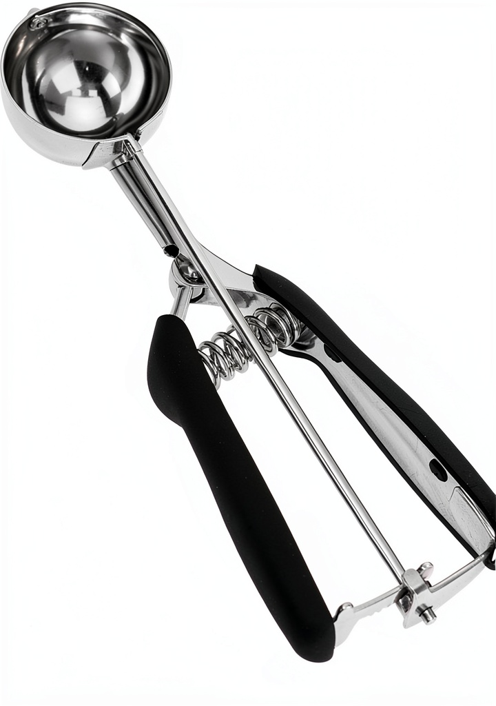 OSHLANT ice cream scoop in use on a kitchen counter
