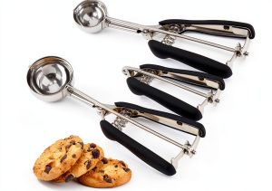 LLESCA Cookie Scoop Set Stainless Steel Dishwasher Safe-0