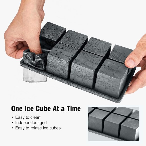 Samuelworld Silicone Ice Cube Tray Spheres and Cubes-2