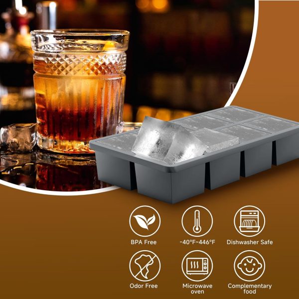 Samuelworld Silicone Ice Cube Tray Spheres and Cubes-4