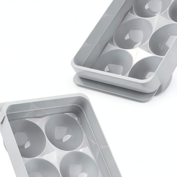 WIBIMEN Ice Ball Mold Plastic Round Balls for Cocktails-5
