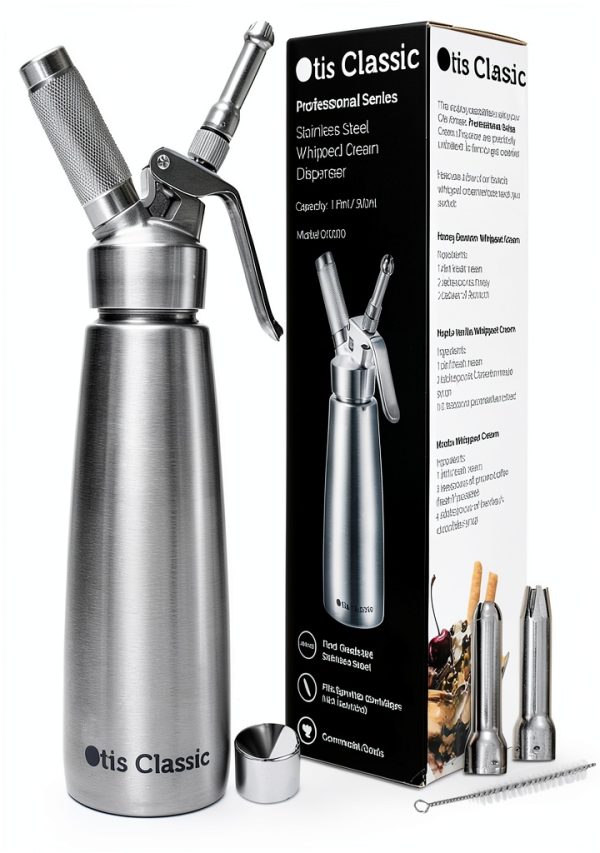 Otis Classic Cream Charger Dispenser Easy Clean Kitchen Tool-0