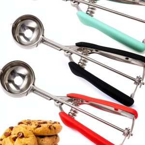 JUNADAEL J Cookie Scoops Stainless Steel Trigger Release Set-0