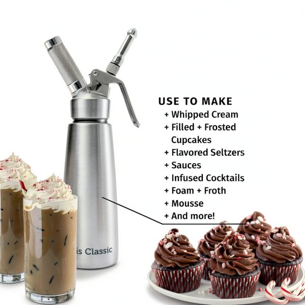 Otis Classic Cream Charger Dispenser Easy Clean Kitchen Tool-1