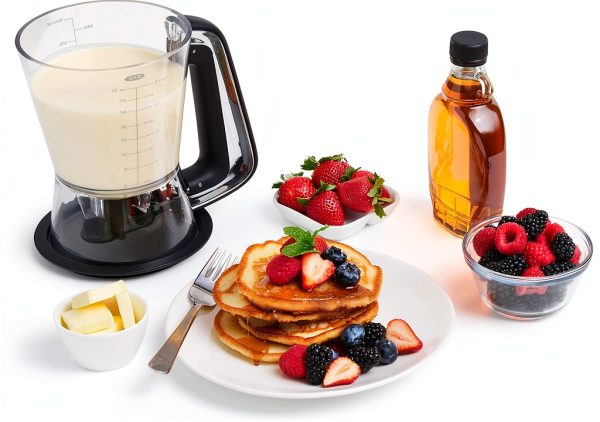 OXO Batter Dispenser Drip Free Valve BPA Free Kitchen Tool-7
