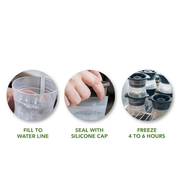 Tovolo Ice Ball Maker 2 Pack Leak Proof Stackable Whiskey-5