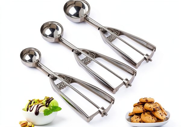 OSHLANT Stainless Steel Cookie Scoop Set Dishwasher Safe-0
