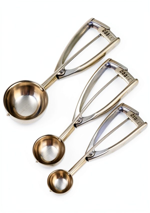 Waatone Stainless Steel Cookie Scoop Set Dishwasher Safe-0