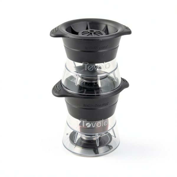 Tovolo Ice Ball Maker 2 Pack Leak Proof Stackable Whiskey-2