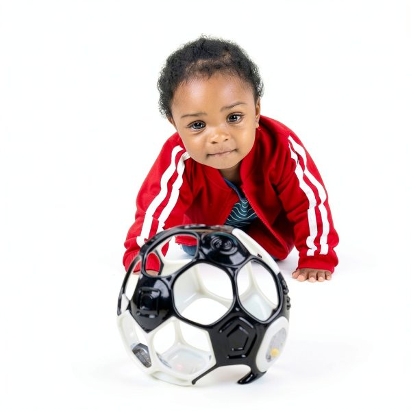 Bright Starts Grippin Goals Rattle Ball BPA Free Plastic Toy for-7