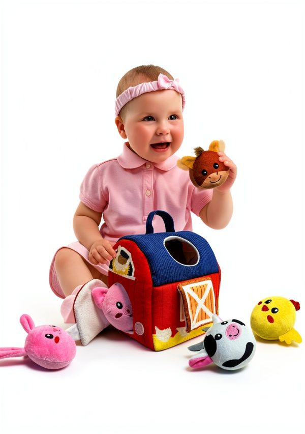 Gagule Plush Farm Barn Toy Soft Sensory Playset-2