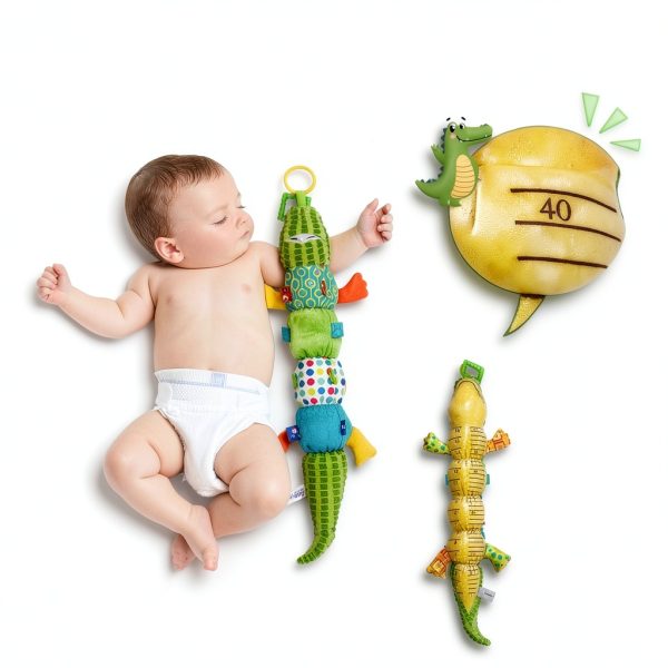 JollyBaby 4-in-1 Baby Musical Plush Rattle-3