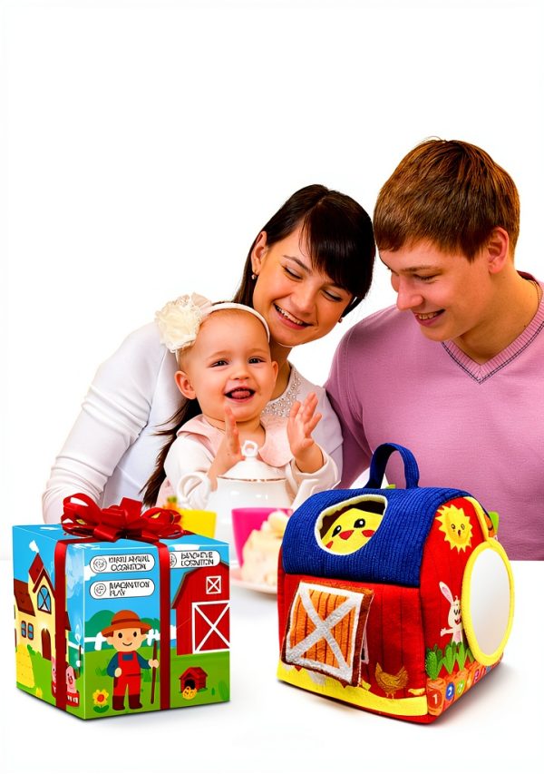 Gagule Plush Farm Barn Toy Soft Sensory Playset-4