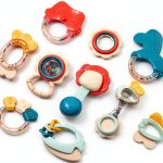 LIGAO Baby Rattle Teether Set Non Toxic Animal-0