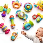 iPlay iLearn Baby Rattle Set 10 Bright Primary Rattles & Teethers-0