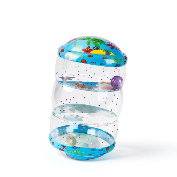 Thremhoo Jumbo Baby Roller Toy with Glow Sequin and Rattling Balls-1