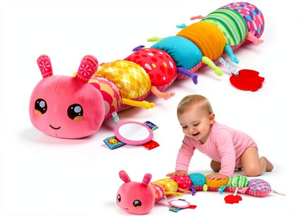 4-in-1 Baby Caterpillar Toy Thremhoo Music Crinkle Plush SZ2305014BYA-0
