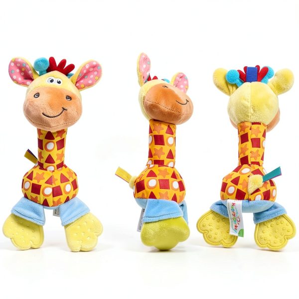 HUADADA Baby Rattle Plush Toy – Soft Cotton‑Polyester Cartoon-3
