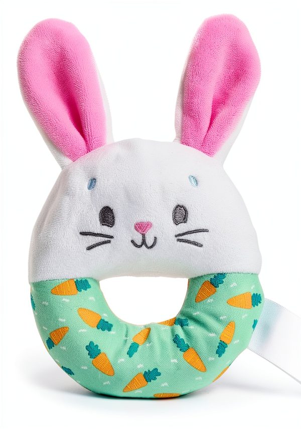 Ms Rachel plush baby rattle BPA-Free Chewable Ears 7x8.7 in-0