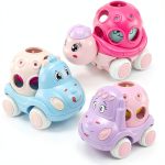 xFFFun 3-in-1 Baby Push Car Set 3 Pack Pink Turtle Blue Truck 12-18 Mo-0