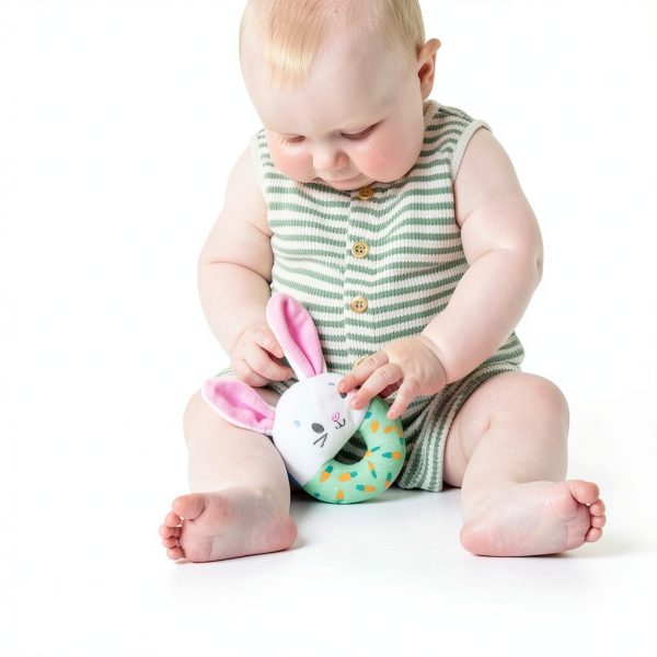 Ms Rachel plush baby rattle BPA-Free Chewable Ears 7x8.7 in-5