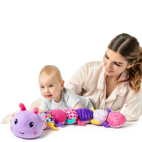 JollyBaby Musical Plush Toy 4-in-1 Animal Rattle with Crinkle-5