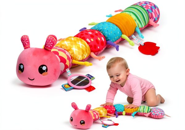4-in-1 Baby Caterpillar Toy Thremhoo Music Crinkle Plush SZ2305014BYA-6