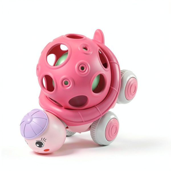 xFFFun 3-in-1 Baby Push Car Set 3 Pack Pink Turtle Blue Truck 12-18 Mo-5