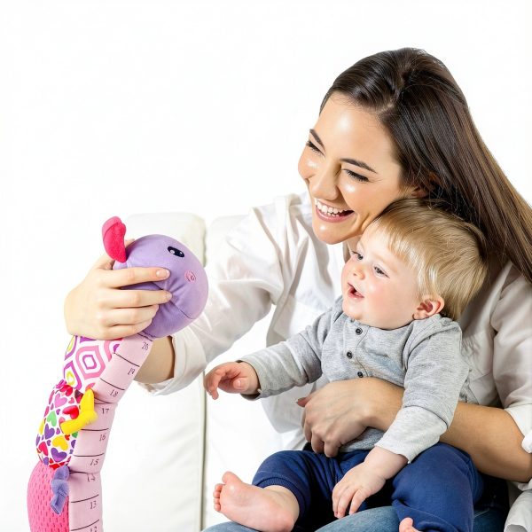 JollyBaby Musical Plush Toy 4-in-1 Animal Rattle with Crinkle-1