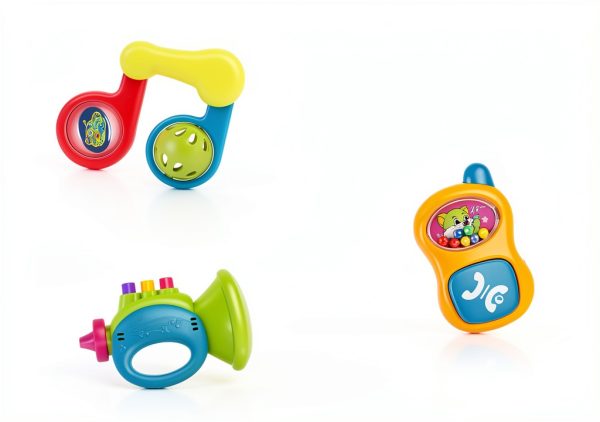 iPlay iLearn Baby Rattle Set 10 Bright Primary Rattles & Teethers-2