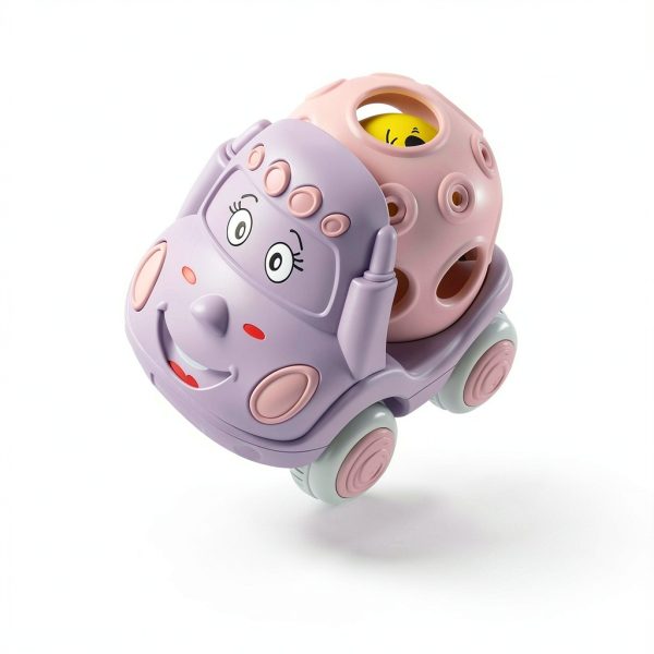 xFFFun 3-in-1 Baby Push Car Set 3 Pack Pink Turtle Blue Truck 12-18 Mo-4