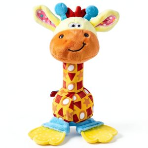 HUADADA Baby Rattle Plush Toy – Soft Cotton‑Polyester Cartoon-0