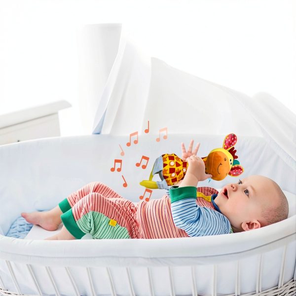HUADADA Baby Rattle Plush Toy – Soft Cotton‑Polyester Cartoon-6