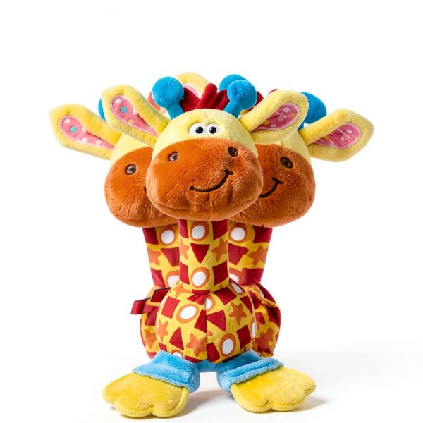 HUADADA Baby Rattle Plush Toy – Soft Cotton‑Polyester Cartoon-1