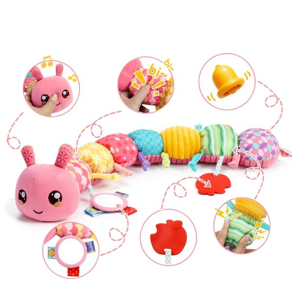 4-in-1 Baby Caterpillar Toy Thremhoo Music Crinkle Plush SZ2305014BYA-1