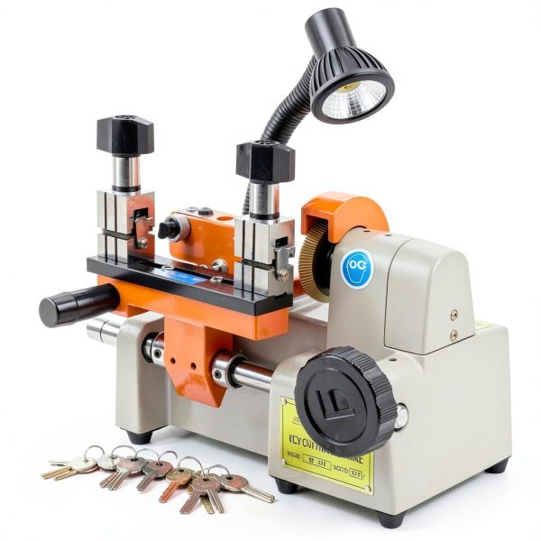 New Horizontal Key Cutting Machine with Gloves and Files Electric Key Duplicator for Car, Door Metal Keys Hardware Stores Locksmiths-4