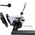 Magnetic Auto-Lock Invisible Door Lock Eegoowa Black Aluminum Keyhole-0