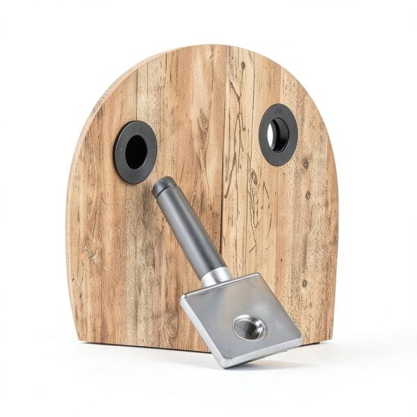 Magnetic Auto-Lock Invisible Door Lock Eegoowa Black Aluminum Keyhole-1