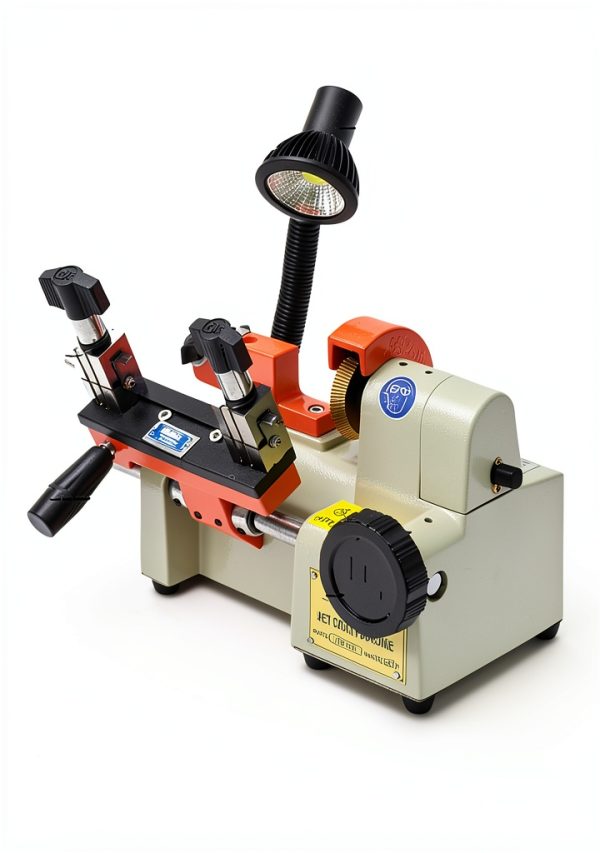 New Horizontal Key Cutting Machine with Gloves and Files Electric Key Duplicator for Car, Door Metal Keys Hardware Stores Locksmiths-0