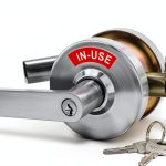 Commercial Door Lock VIZILOK Satin Chrome Heavy Duty Privacy Indicator-0